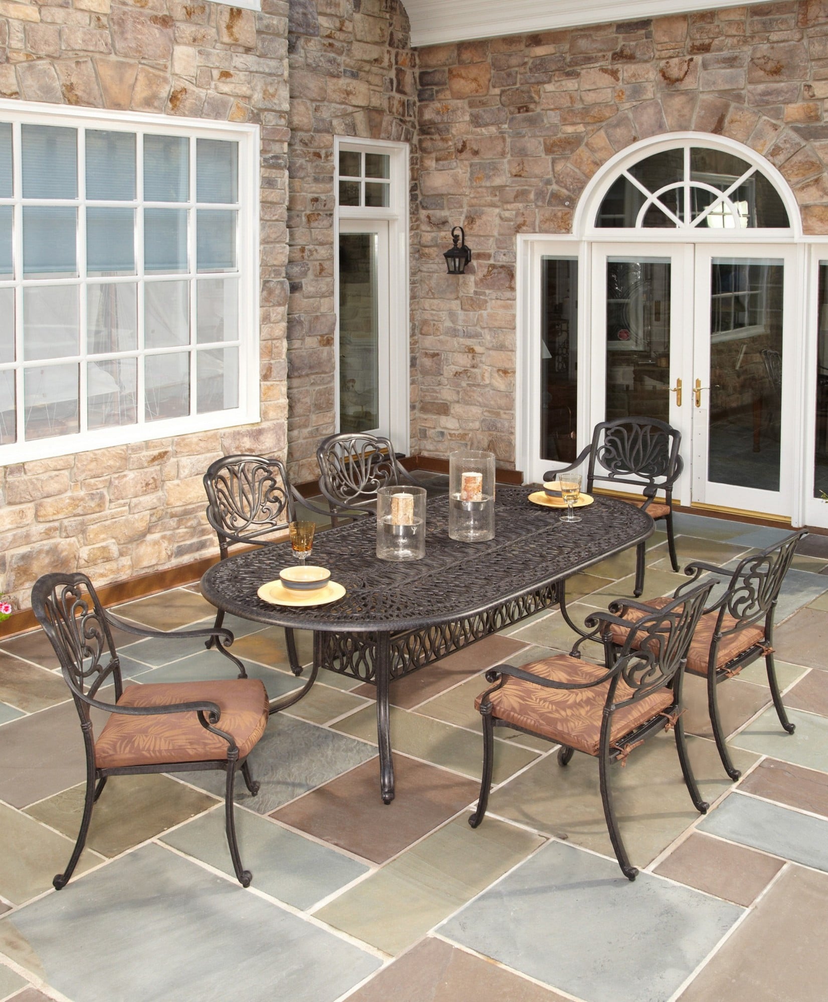 homestyles Capri Set of 2 Outdoor Dining Chairs