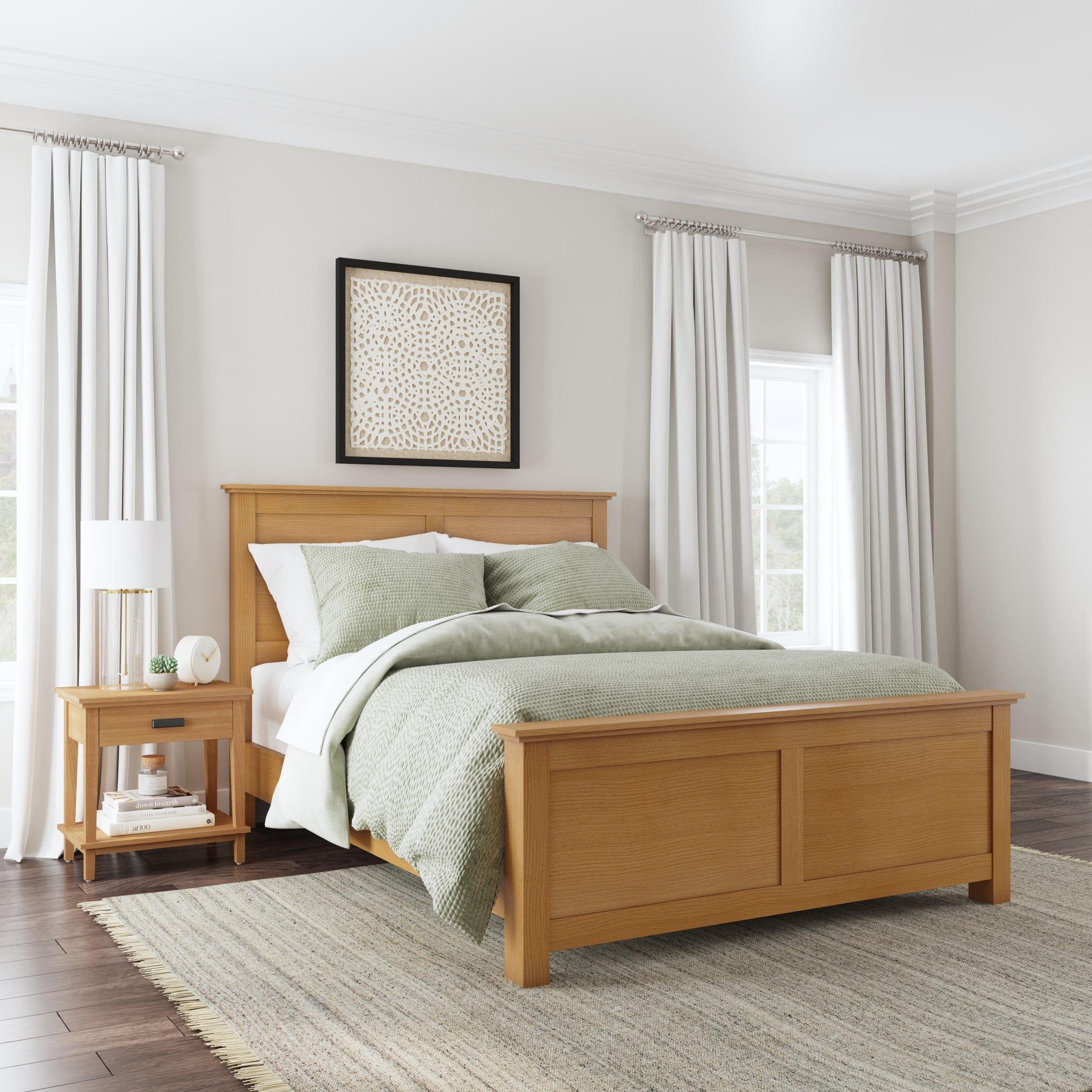 homestyles Oak Park Queen Bed And Nightstand