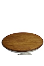 homestyles French Countryside Farmhouse Two Tone Round Dining Table