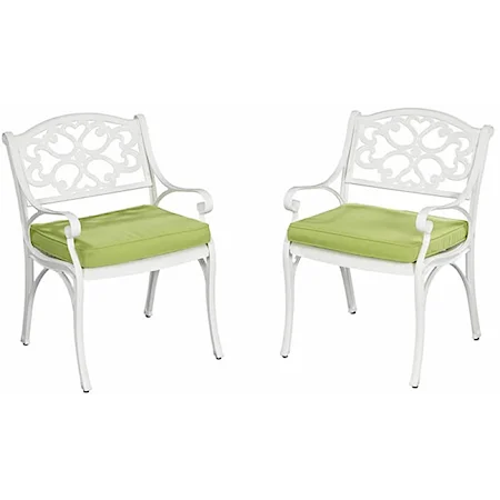 Set of 2 Outdoor Arm Chairs