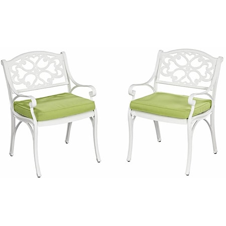 Set of 2 Outdoor Arm Chairs