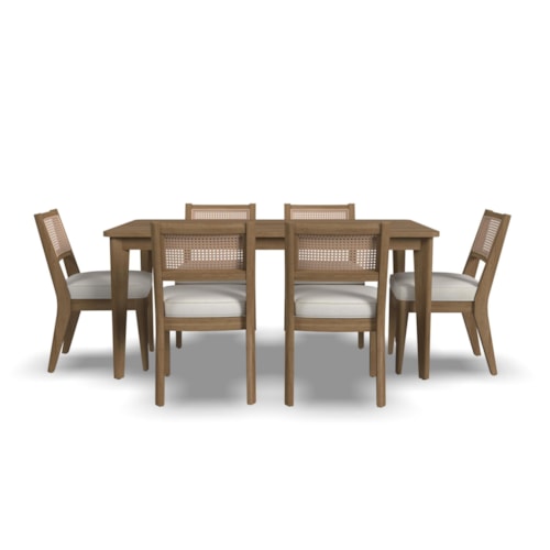 Contemporary 7-Piece Rectangular Dining Set