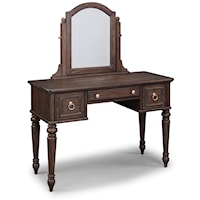 Traditional Vanity with Removable Felt-Lined Jewelry Holders