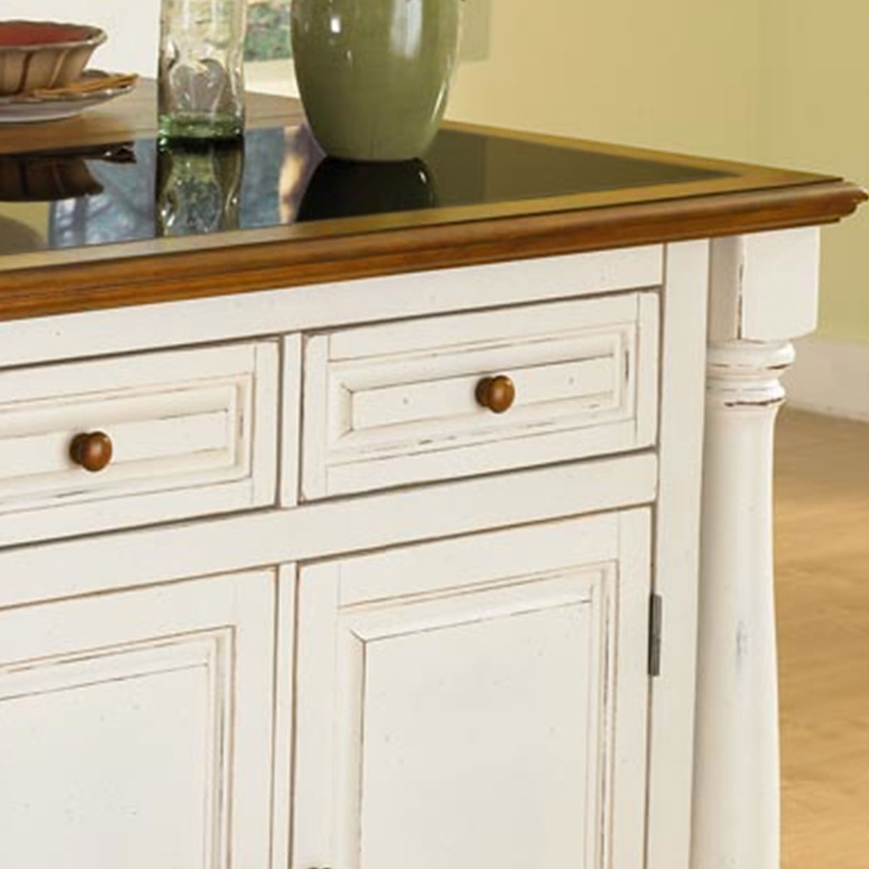 homestyles Monarch Kitchen Island with Stools