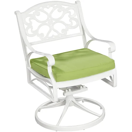 Outdoor Swivel Rocking Chair with Cushion