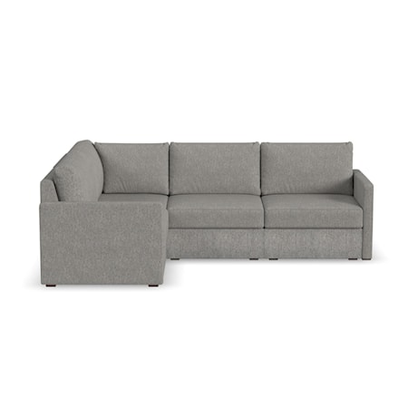 Narrow-Arm 4-Seat Sectional Sofa