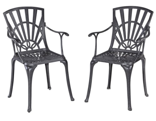 Traditional Set of 2 Outdoor Chairs