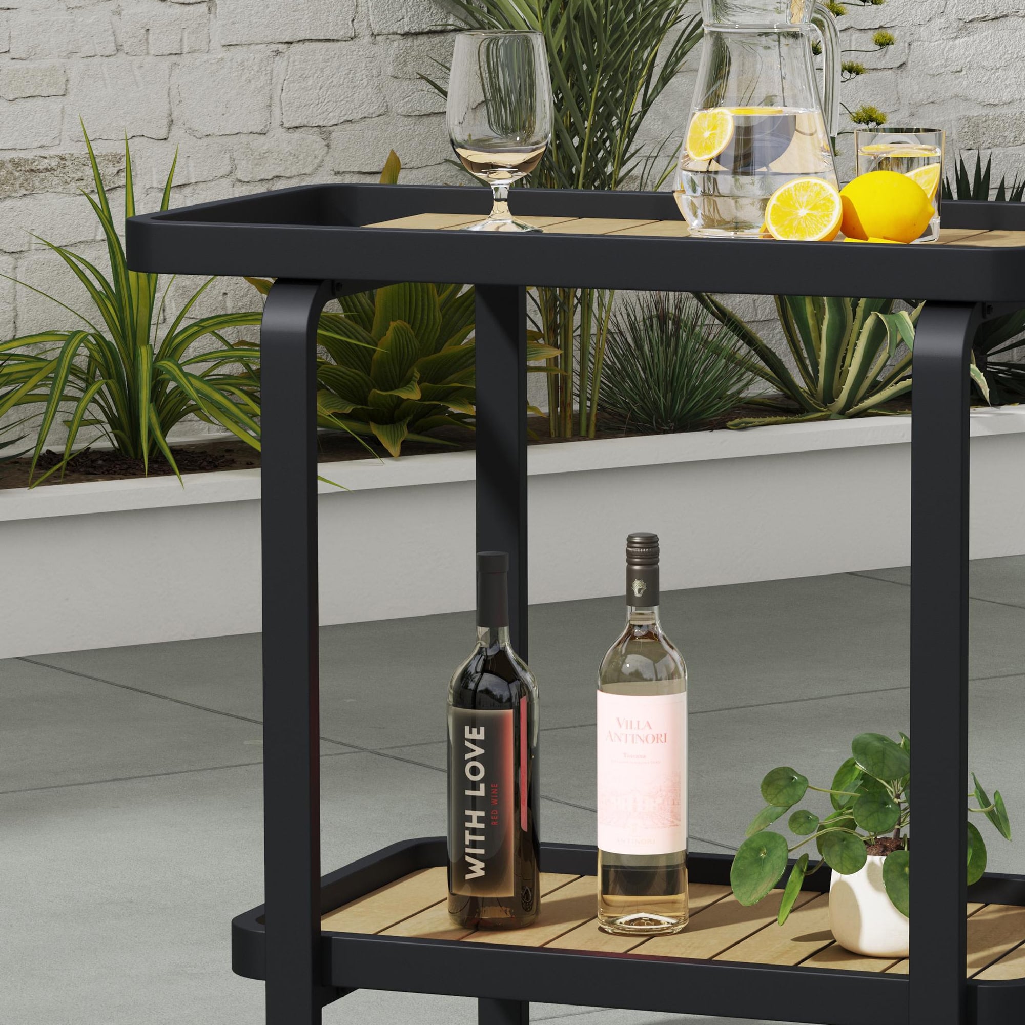 homestyles Finn Outdoor Bar Cart