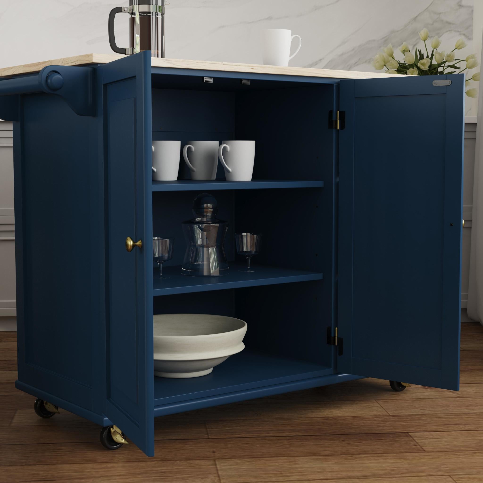 homestyles Dolly Madison Drop Leaf Kitchen Cart