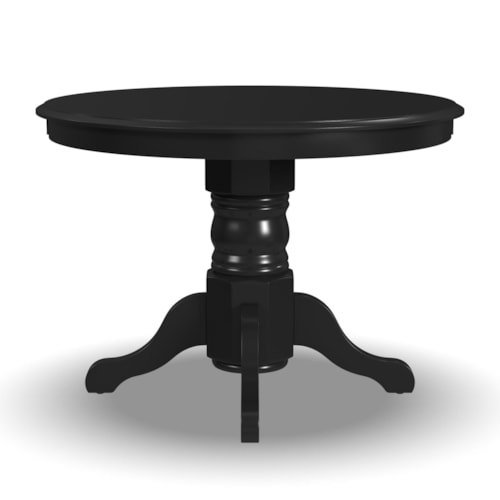 Traditional Round Dining Table with Pedestal