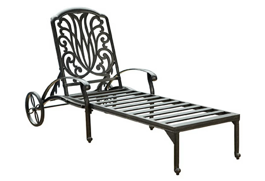 Capri Outdoor Chaise Lounge by homestyles at Sam Levitz Furniture