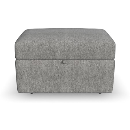 Transitional Storage Ottoman