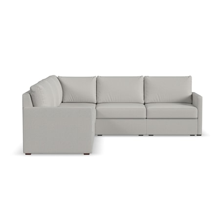 Narrow-Arm 5-Seat Sectional Sofa