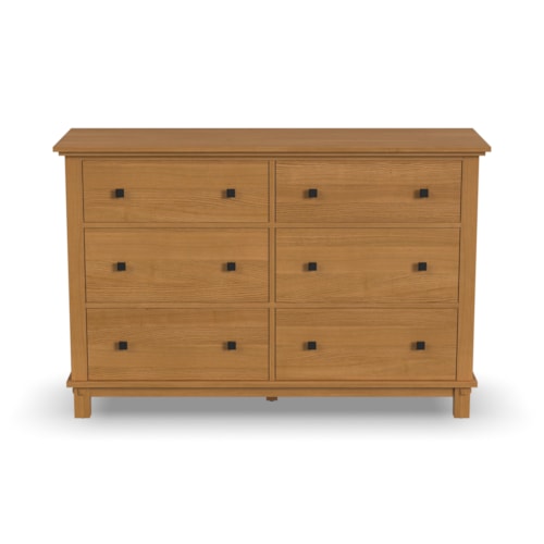 Casual 6-Drawer Dresser