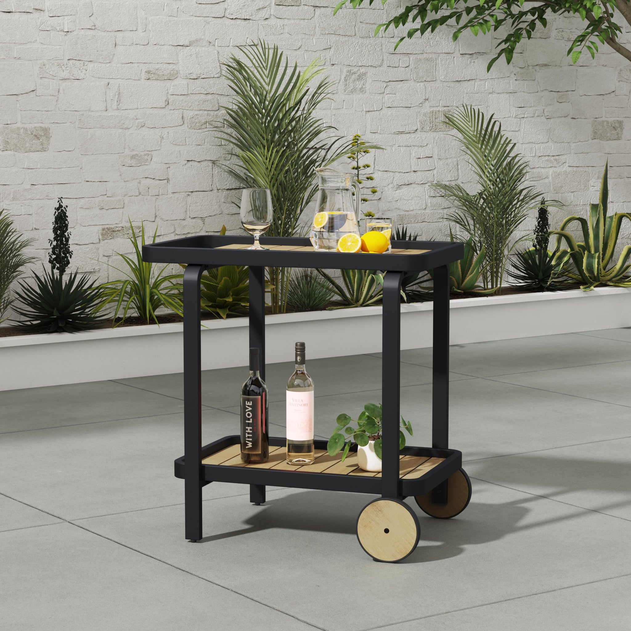 homestyles Finn Outdoor Bar Cart