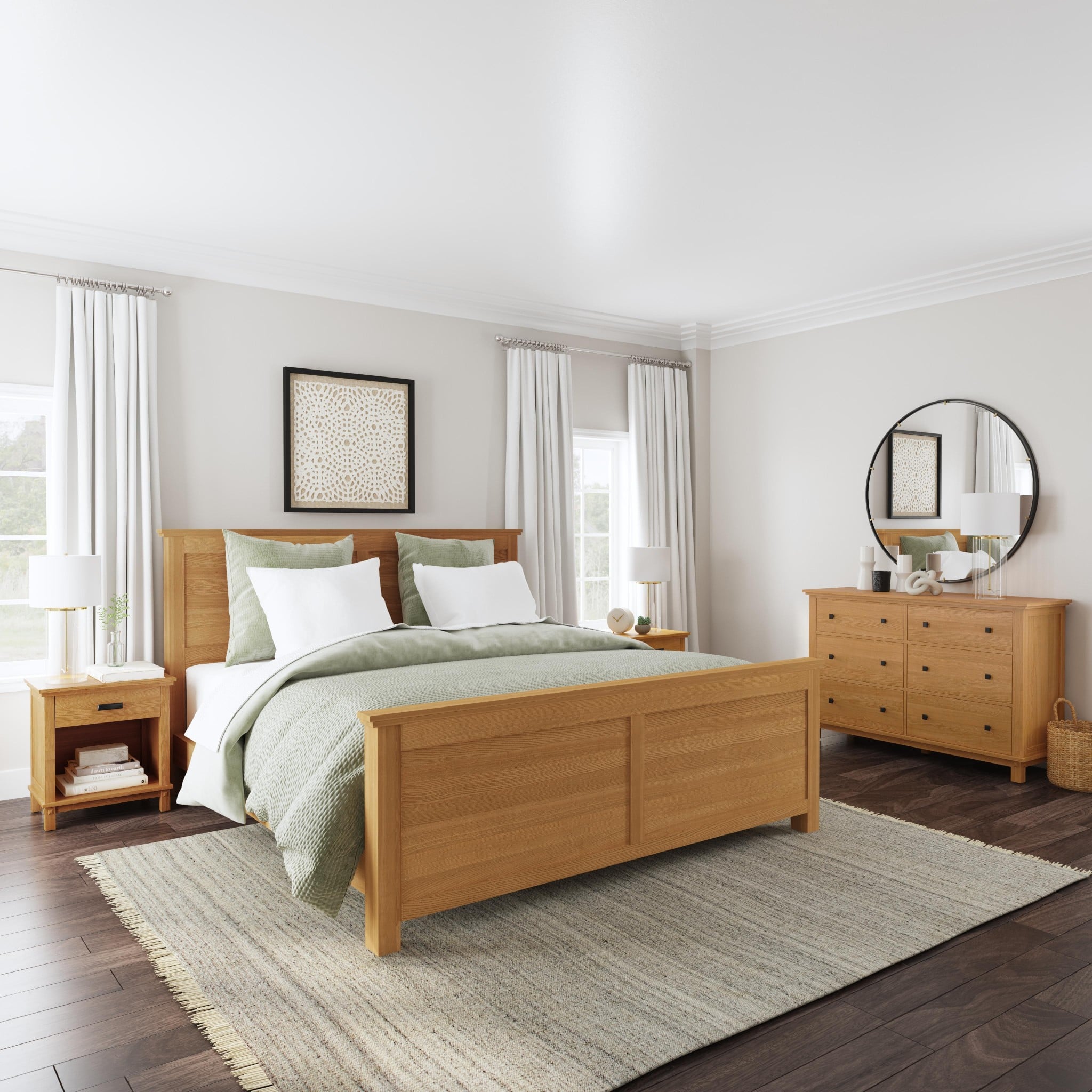 homestyles Oak Park 4-Piece King Bedroom Set