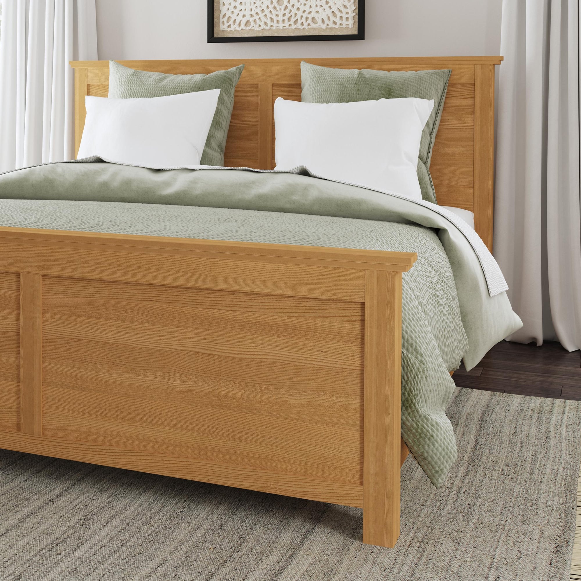 homestyles Oak Park King Bed And Two Nightstands
