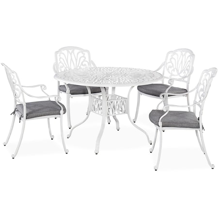 Traditional 5-Piece Outdoor Dining Set