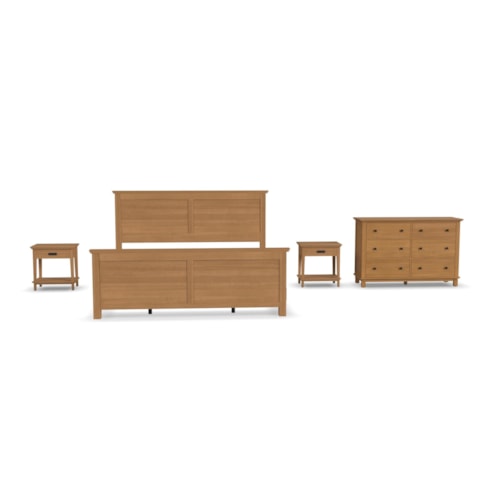 Casual 4-Piece King Bedroom Set