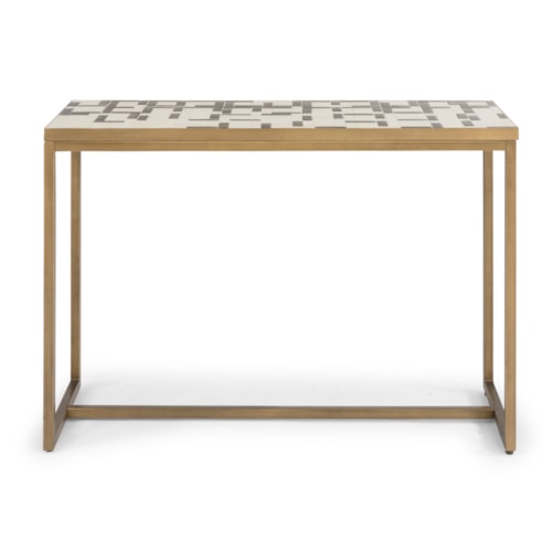 Contemporary Mosaic Tile Console Table
