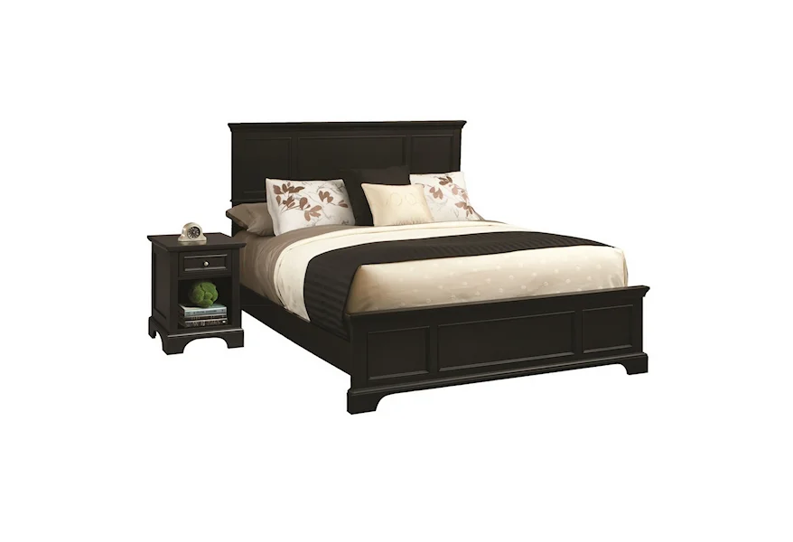 Ashford King Bed and Nightstand by homestyles at Fine Home Furnishings