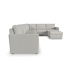 Flexsteel Flex 6-Piece Sectional with Storage Ottoman