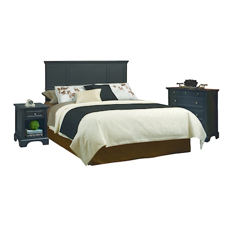 Queen Headboard, Nightstand and Chest