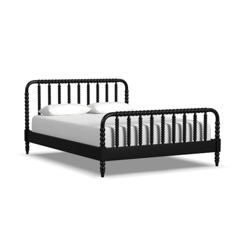 Transitional Queen Spindle Bed