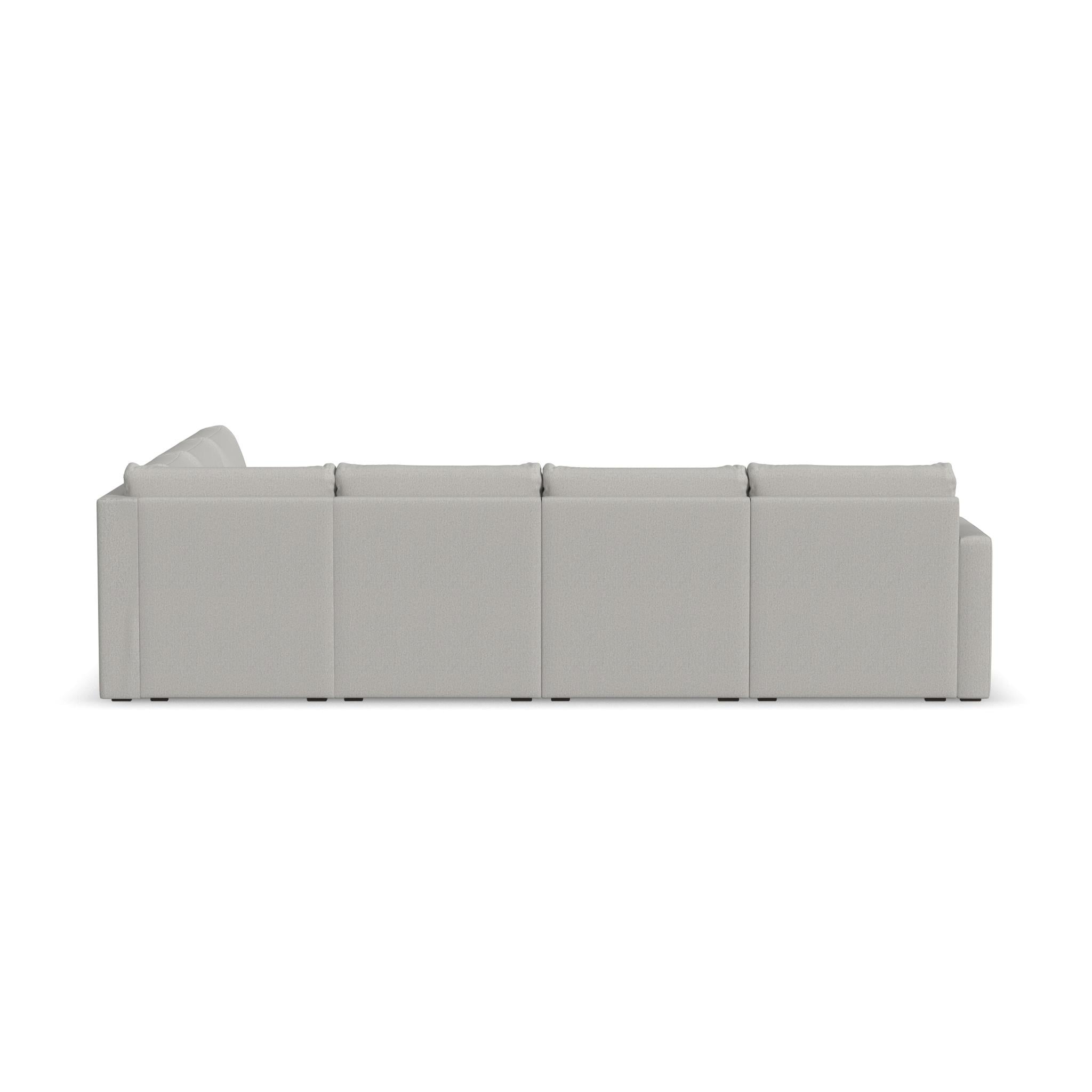 Flexsteel Flex Standard-Arm 6-Seat Sectional Sofa
