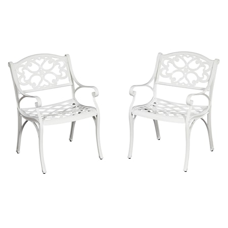 Set of 2 Outdoor Arm Chairs