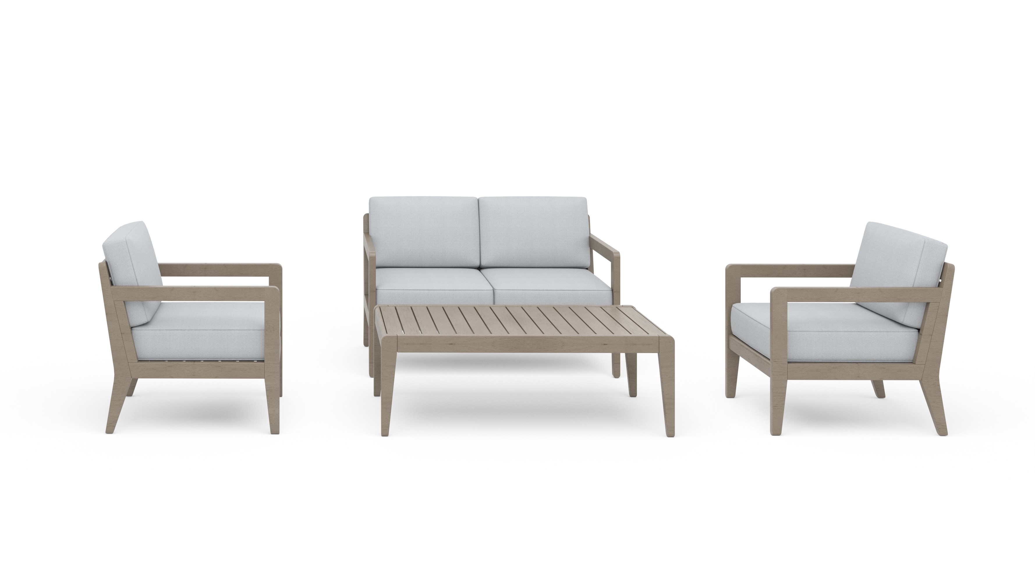 Outdoor 4-Piece Loveseat Set