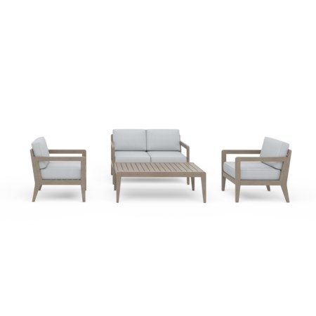 Outdoor 4-Piece Loveseat Set