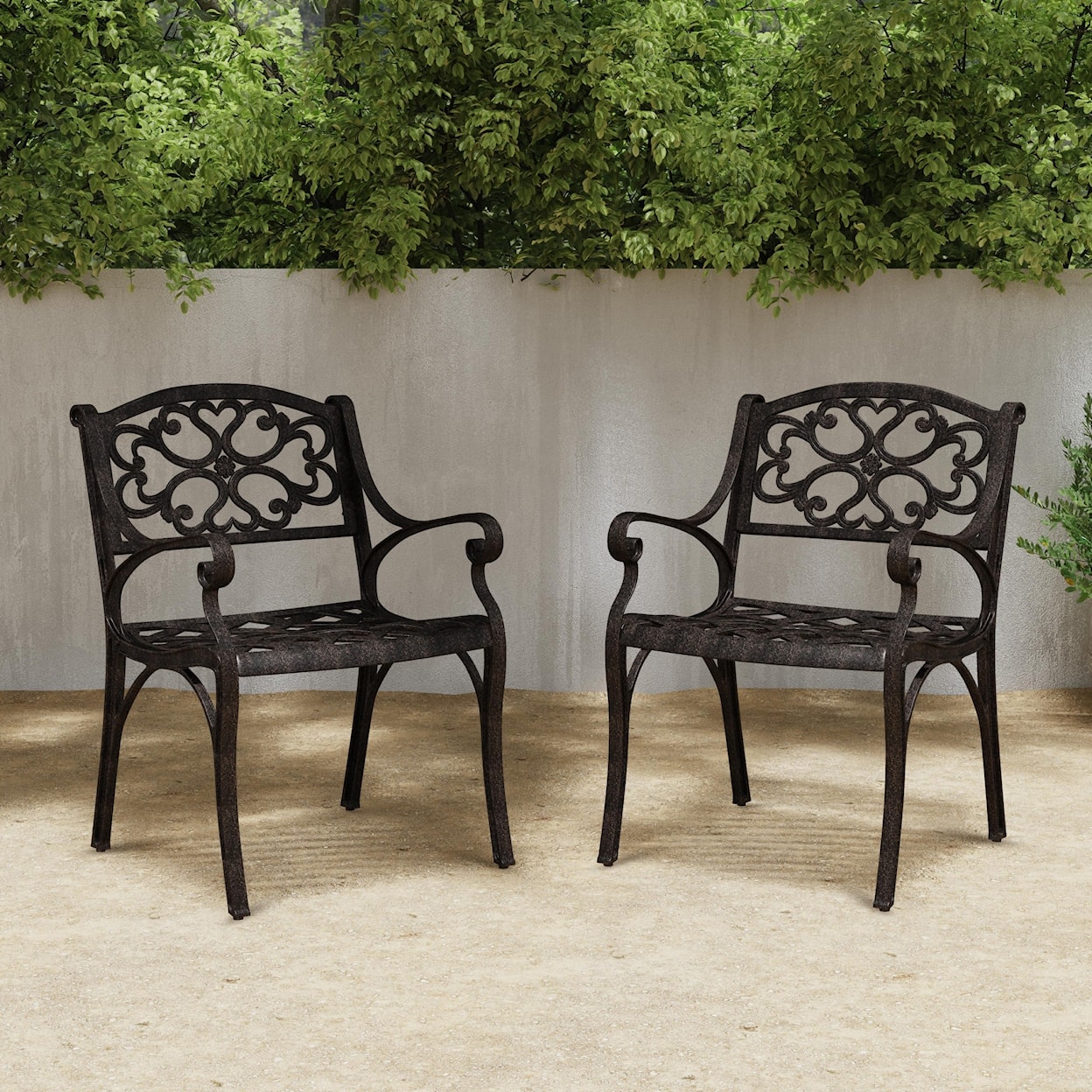 homestyles Sanibel Set of 2 Outdoor Arm Chairs