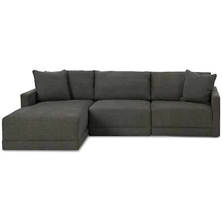 Evey 3-Piece Sectional with LAF Chaise