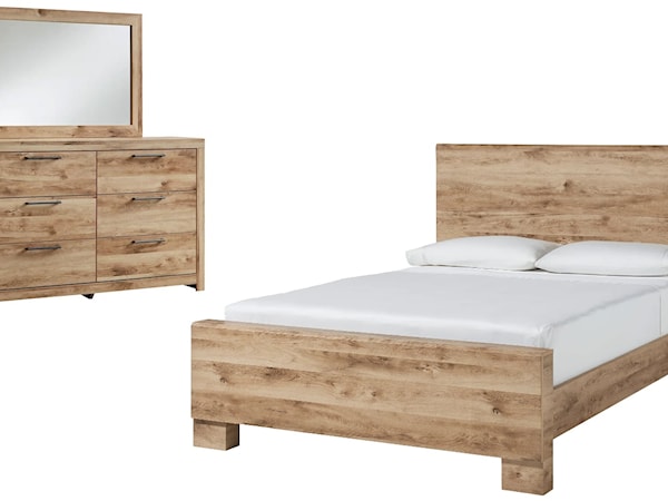 Queen Bedroom Set - Bed, Dresser, Mirror