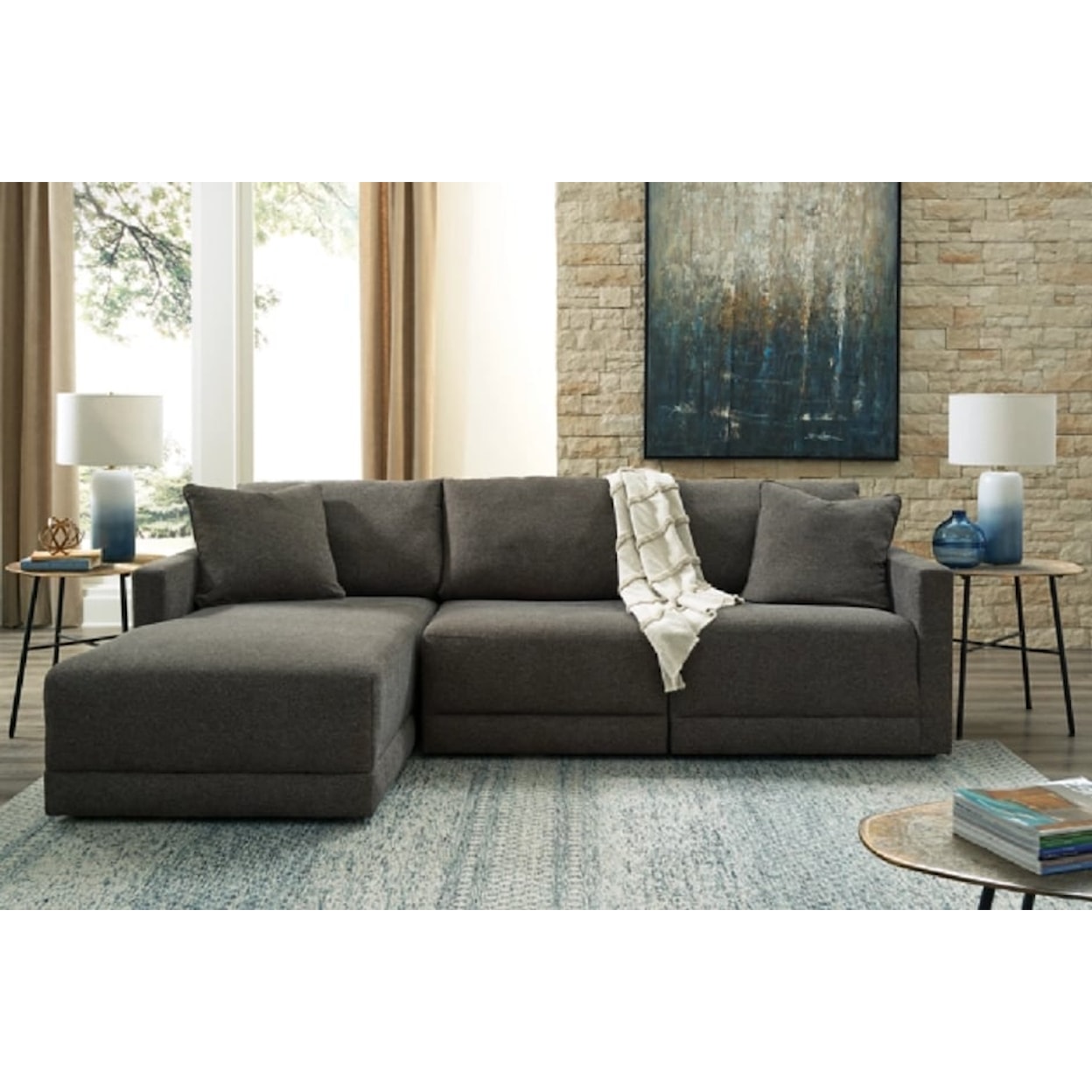 Millennium Evey Evey 3-Piece Sectional with LAF Chaise