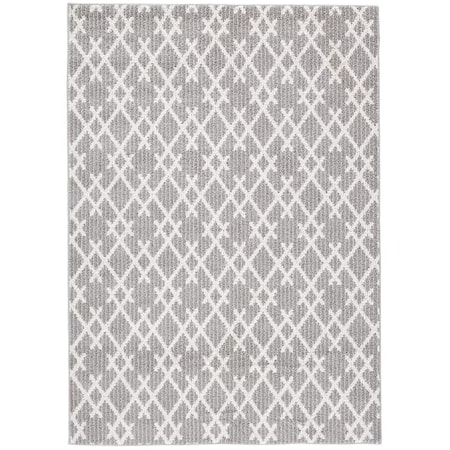 Wadehall 5' x 7' Gray Ivory Geometric Rug