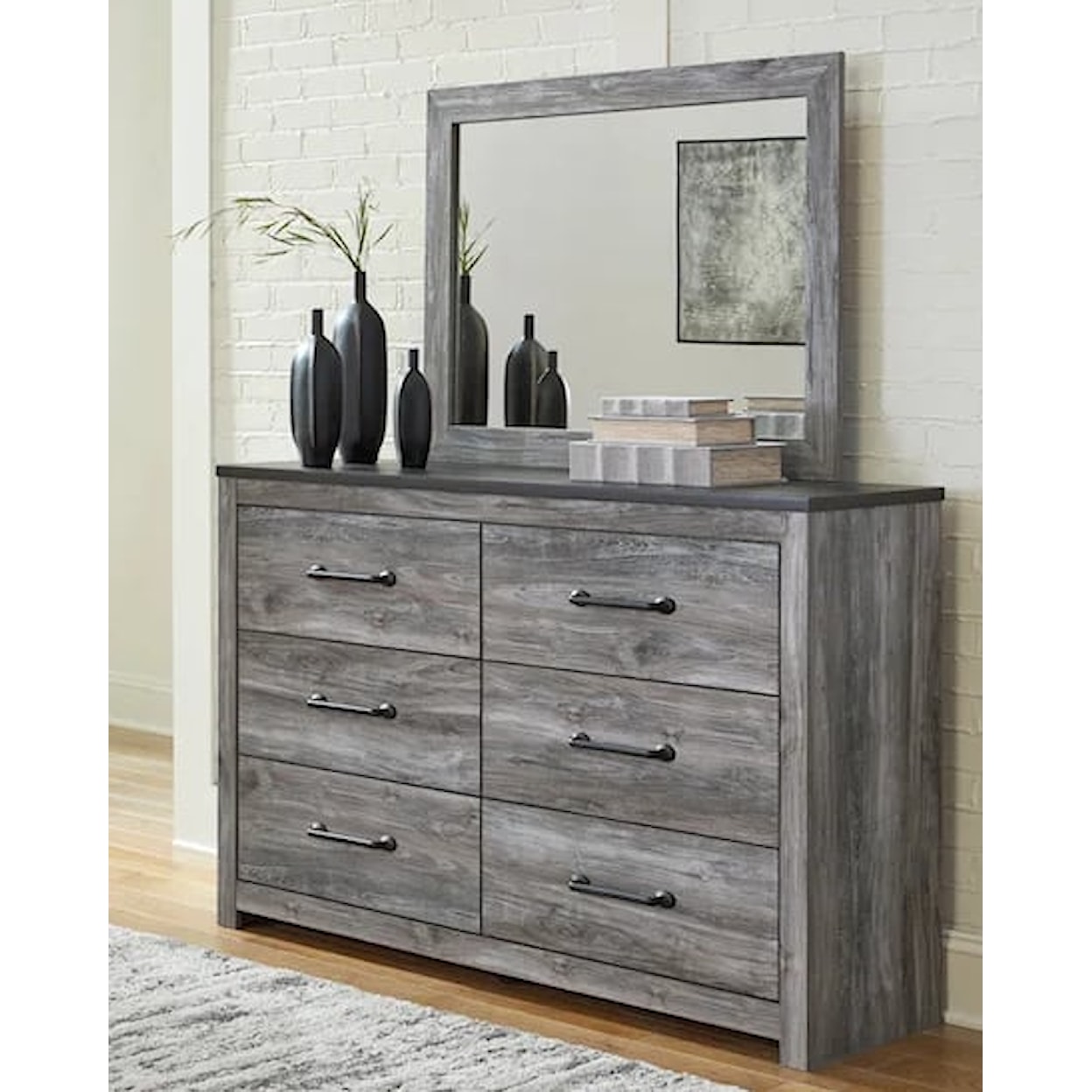 Signature Design by Ashley Bronyan Queen Bedroom Set - Bed, Dresser, Mirror