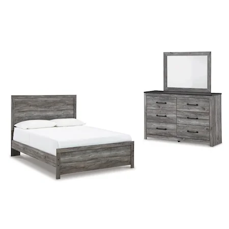 Bronyan Queen Bedroom Set - Bed, Dresser, Mirror