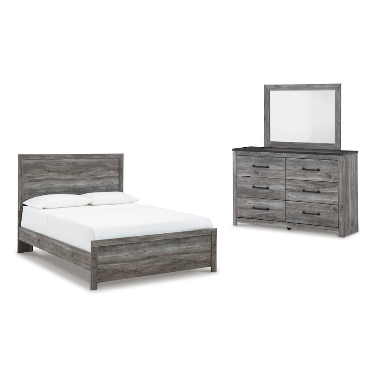 Signature Design by Ashley Bronyan Queen Bedroom Set - Bed, Dresser, Mirror