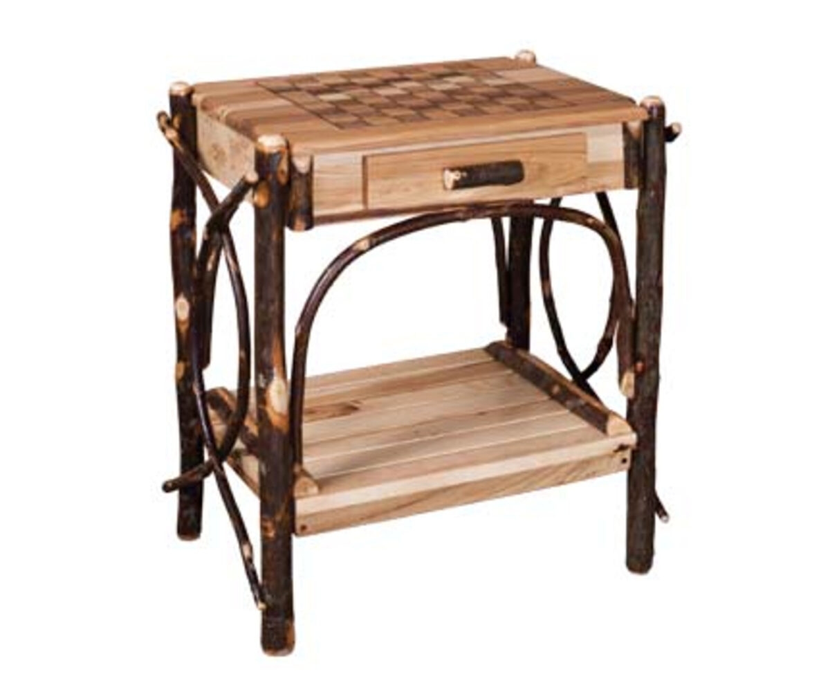 Checkerboard End Table