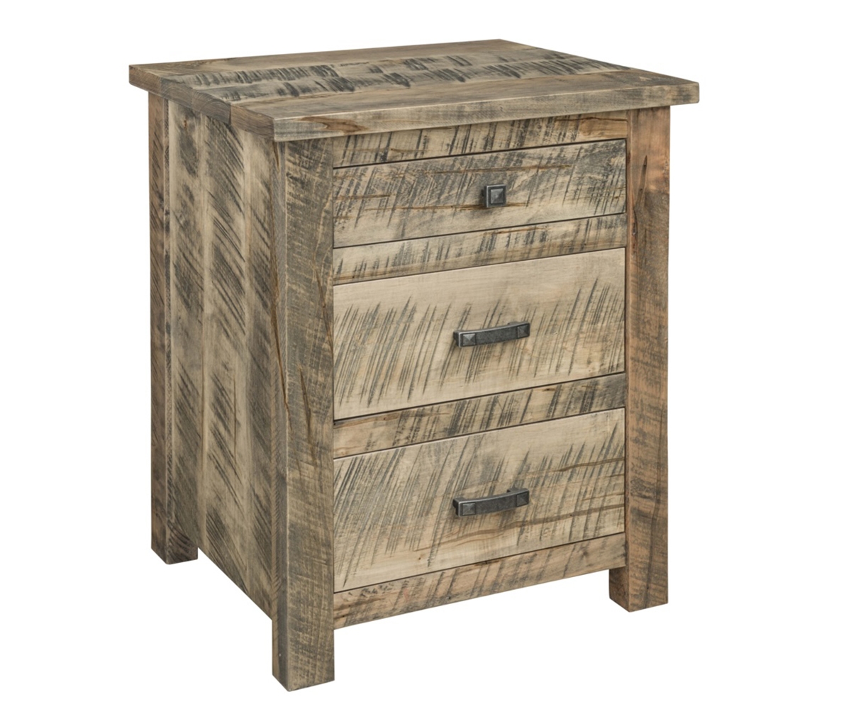 Cumberland R/C 3 Drawer Nightstand