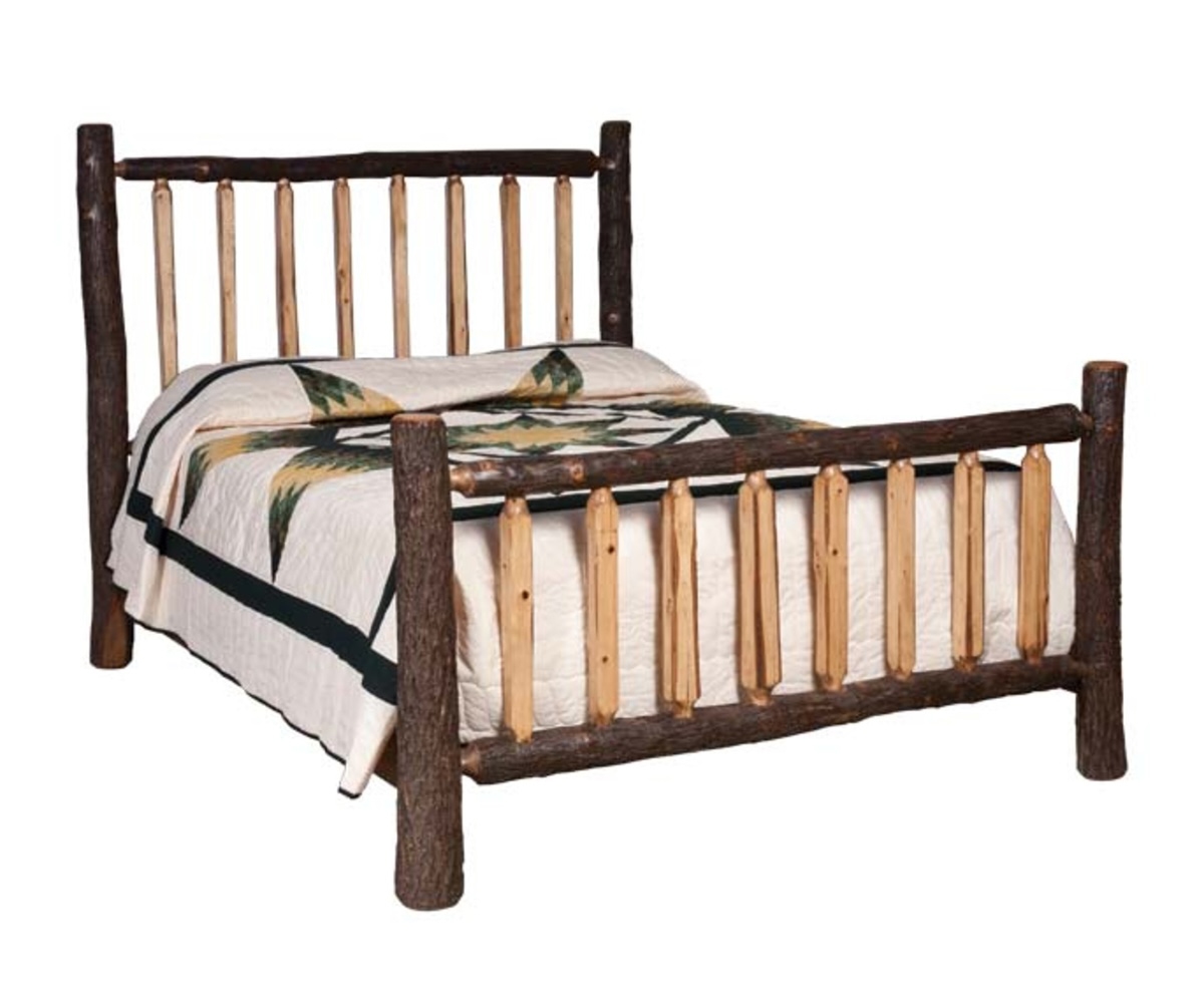 Lumber Jack Bed W/Shaved Spindles - Queen