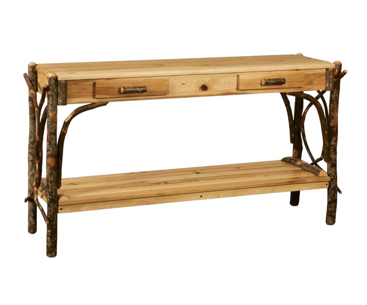 Sofa Table Solid Shelves