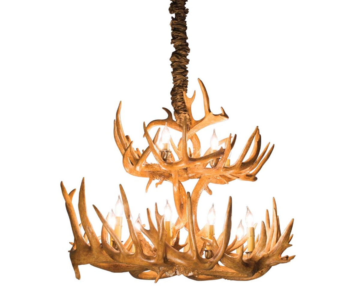 2-Tier Antler Chandelier
