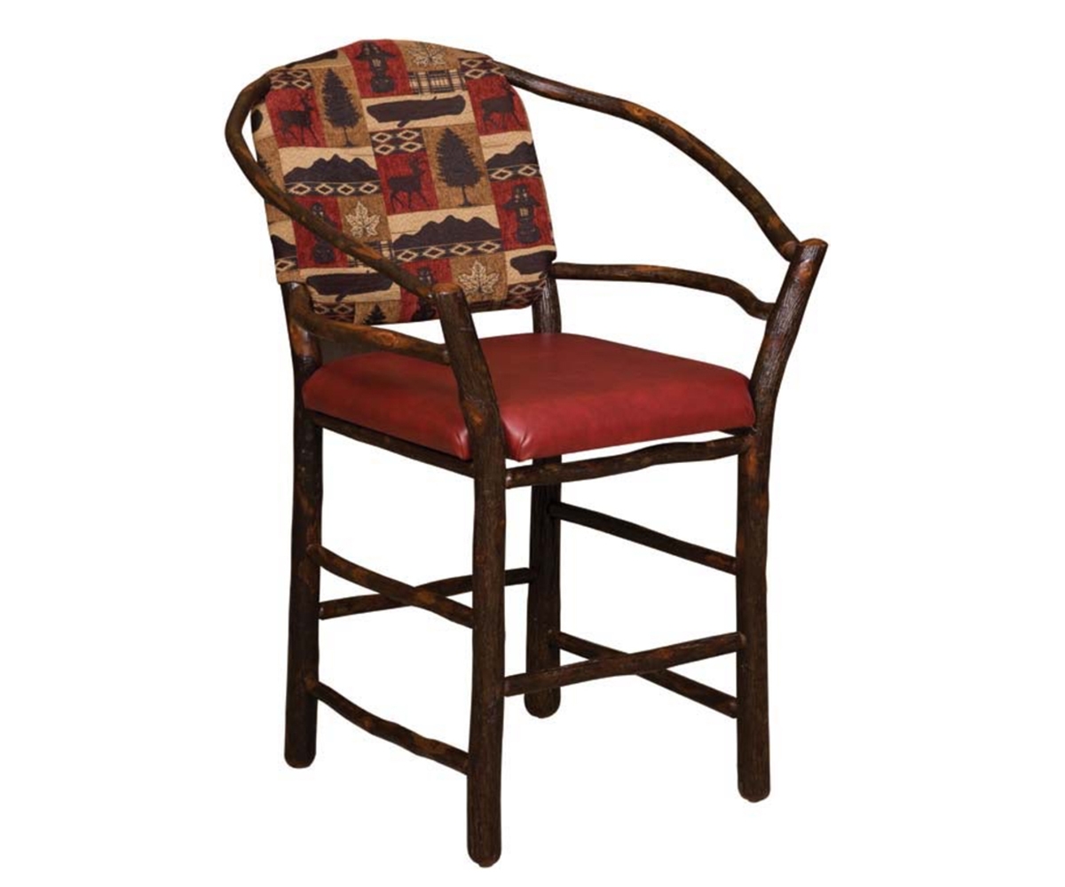 24" Hoop Barstool No Swivel