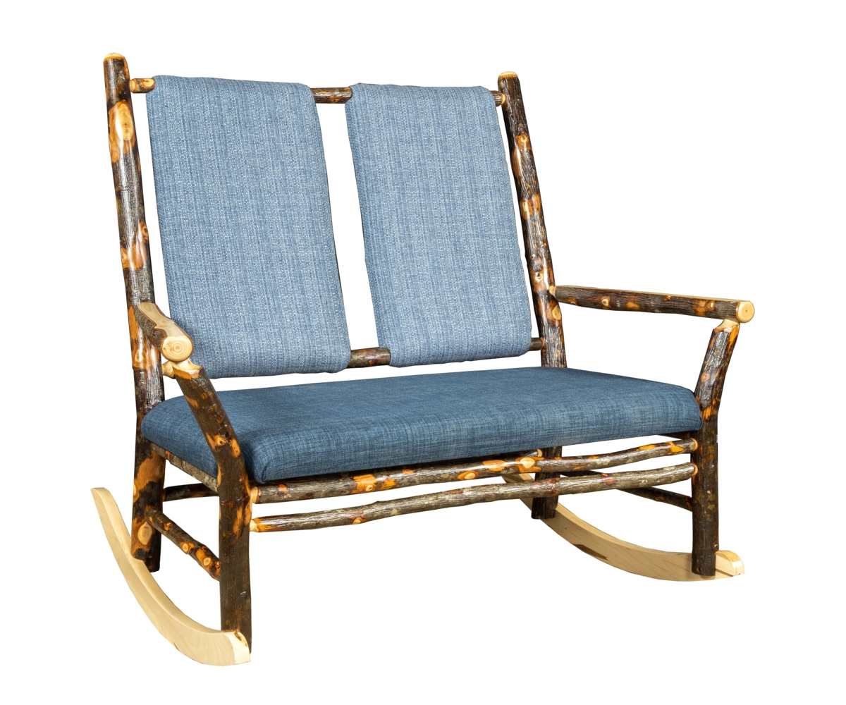 Grandpa Double Rocker With Fabric Seat