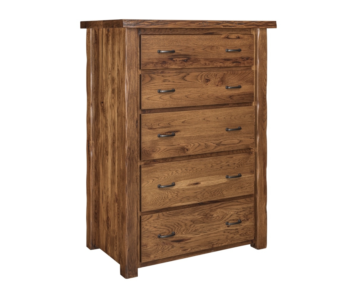 Crosslake Live Edge 5-Drawer Chest