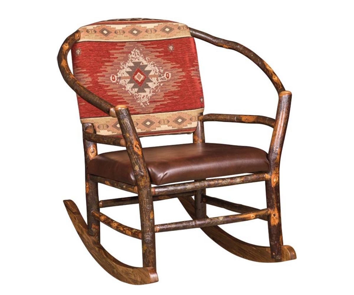 Hoop Chair Rocker W/Fabric Seat