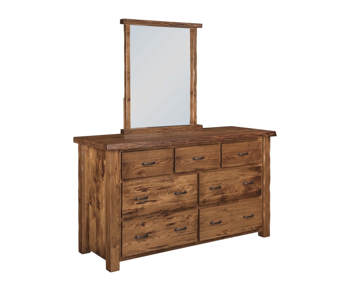 Crosslake Live Edge 7-Drawer Dresser
